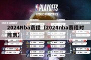 2024Nba赛程（2024nba赛程对阵表）