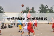 nba赛事安排表（nba赛程安排表）