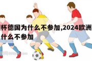 欧洲杯德国为什么不参加,2024欧洲杯德国为什么不参加