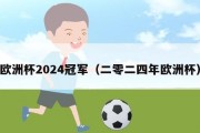 欧洲杯2024冠军（二零二四年欧洲杯）