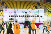 欧洲杯球队大名单,欧洲杯球队名单ldsportsc