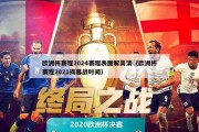 欧洲杯赛程2024赛程表图解高清（欧洲杯赛程2021揭幕战时间）