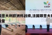 法国和意大利欧洲杯战绩,法国跟意大利足球历史较量