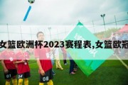 女篮欧洲杯2023赛程表,女篮欧冠