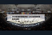 2024欧洲杯赛程表格（2024欧洲杯赛程表格图）