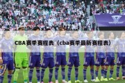 CBA赛季赛程表（cba赛季最新赛程表）