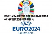 欧洲杯2023赛程表直播时间表,欧洲杯2023赛程表直播时间表图片