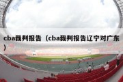 cba裁判报告（cba裁判报告辽宁对广东）