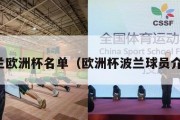 波兰欧洲杯名单（欧洲杯波兰球员介绍）