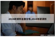 2024欧洲杯名额分布,2024年欧洲杯