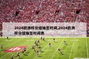 2024欧洲杯分组抽签时间,2024欧洲杯分组抽签时间表